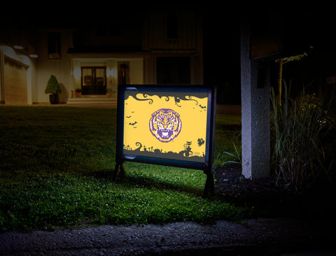 Tiger Halloween LSU Yardsy Sign