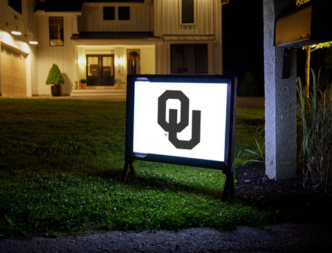 Oklahoma Black Athletics Mark White Yardsy Sign