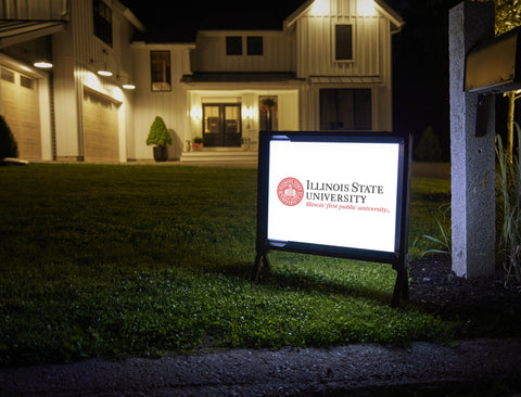 Illinois State University White Yardsy Sign