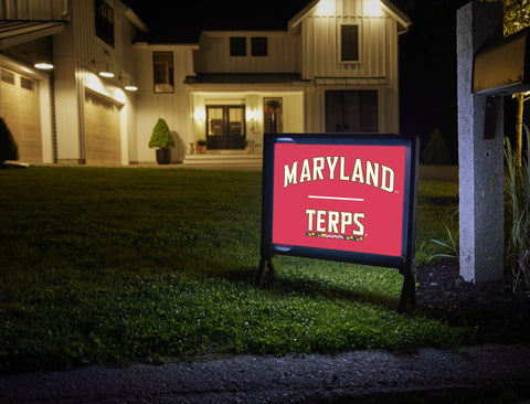 Maryland Terps Red Yardsy Sign