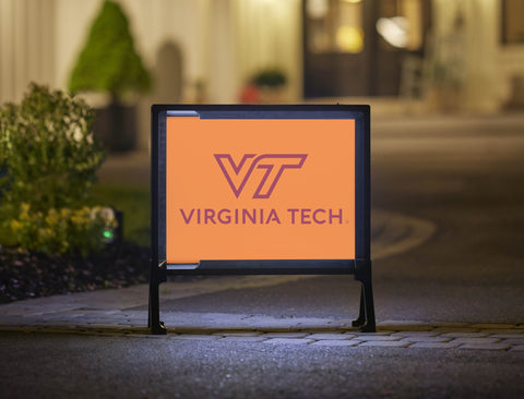 Virginia Tech Institutional Mark Orange Yardsy Sign