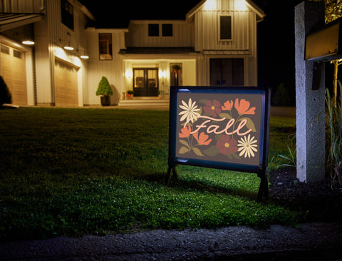 Fall Flowers Yardsy Sign