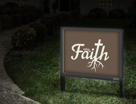 Faith Roots Yardsy Sign