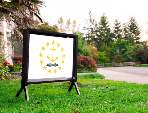 Rhode Island State Flag Yardsy Sign