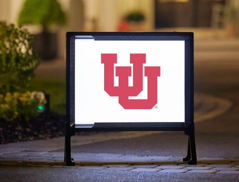 University of Utah White Yardsy Sign