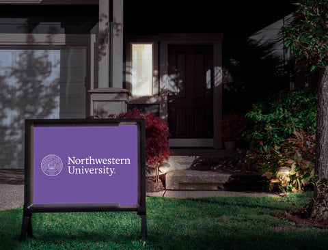 Northwestern University Purple Yardsy Sign