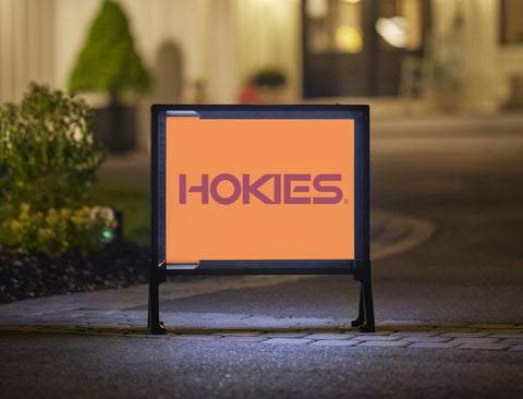 Virginia Tech Hokies Orange Yardsy Sign