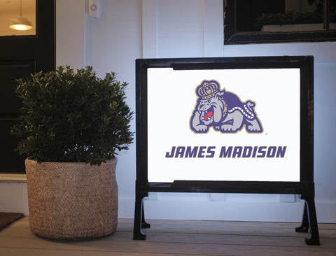 James Madison Duke White Yardsy Sign