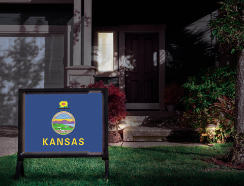 Kansas State Flag Yardsy Sign