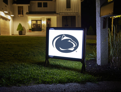 Penn State Lion Mark White Yardsy Sign