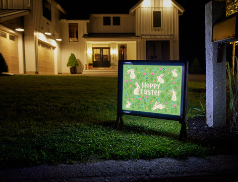 Hoppy Easter Garden Yardsy Sign