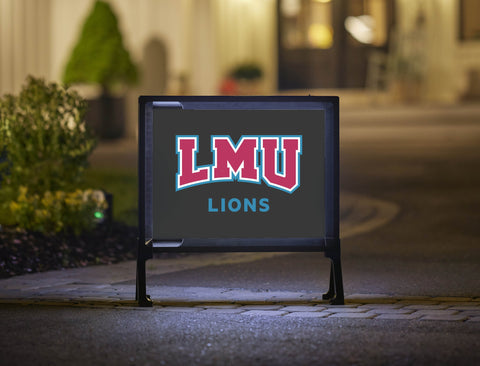 LMU Lions Mark Black Yardsy Sign