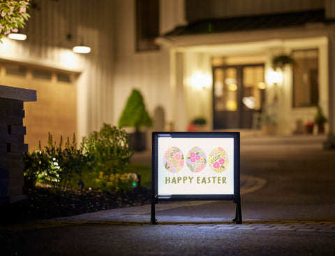 Happy Easter Eggs Yardsy Sign