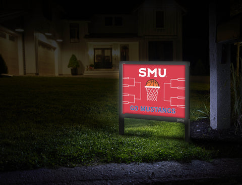 SMU Basketball Yardsy Sign