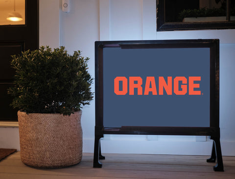 Syracuse University Orange Blue Yardsy Sign