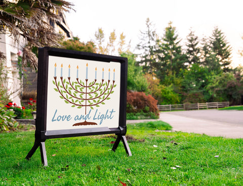 Love And Light Menorah Yeardsy Sign