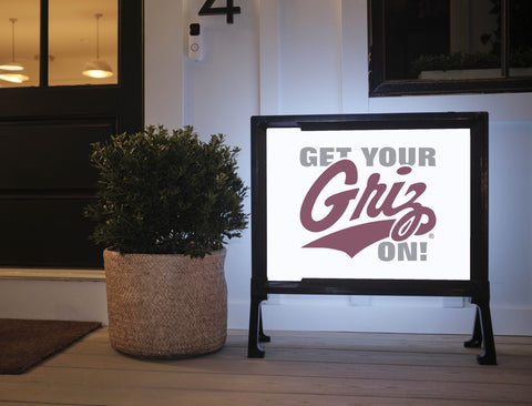 Montana Get Your Griz On Mark White Yardsy Sign