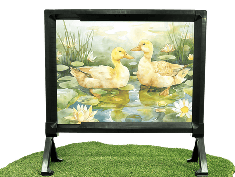 Happy Yellow Ducks Yardsy Sign