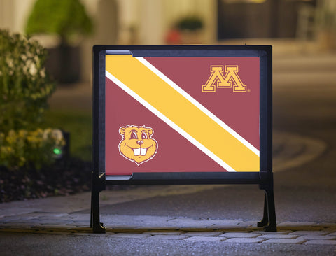 Minnesota Stripe Goldy Yardsy Sign