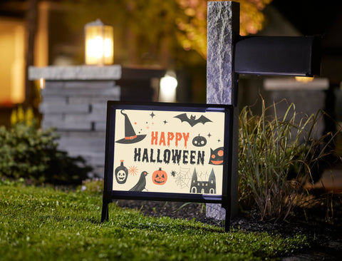 Simple Symbolic Halloween Yardsy Sign