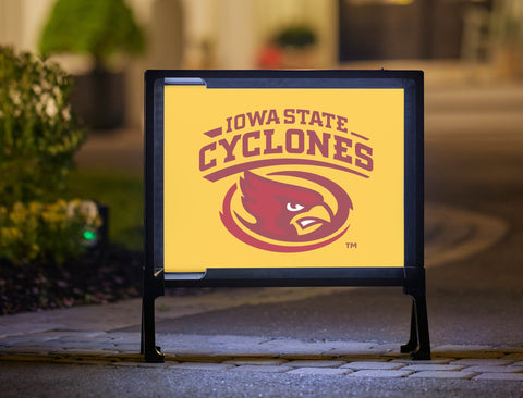 Iowa State Cyclones Yellow Yardsy Sign