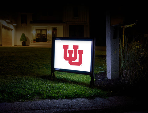 University of Utah White Yardsy Sign
