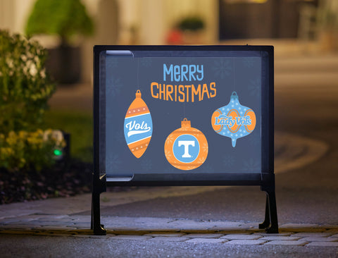 Merry Christmas Ornaments Tennessee Yardsy Sign