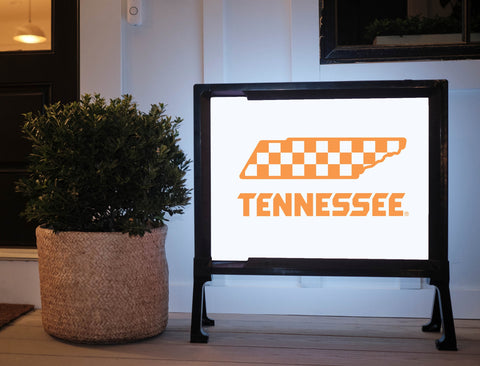 Tennessee Vols Checkerboard White Yardsy Sign