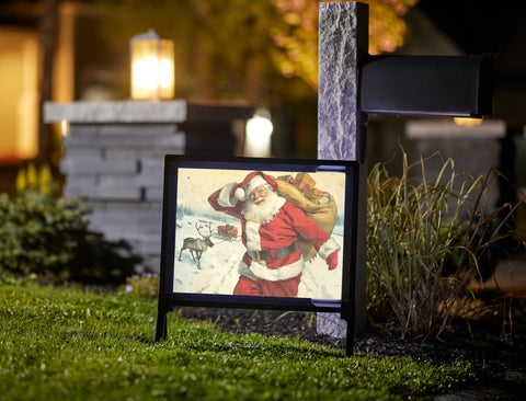 Happy Santa Christmas Classic Yardsy Sign