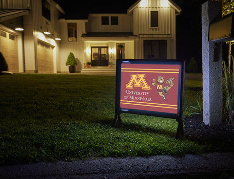 Minnesota M Goldy Football Maroon Yardsy Sign