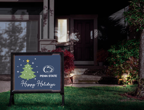 Penn State Happy Holidays Yardsy Sign