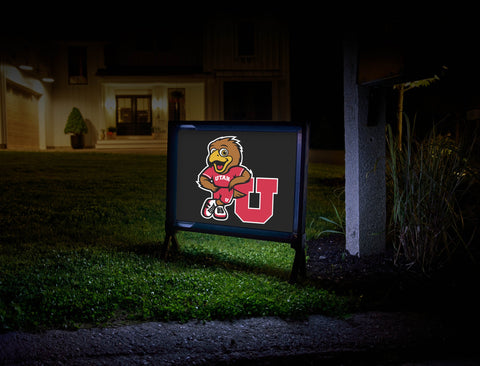 Swoop University of Utah Black Yardsy Sign