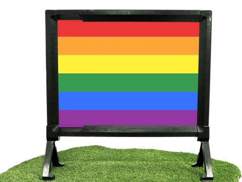 Pride 6 Striped LGBTQ Pride Flag Yardsy Sign