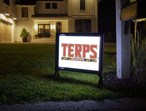 Maryland Terps Mark White Yardsy Sign