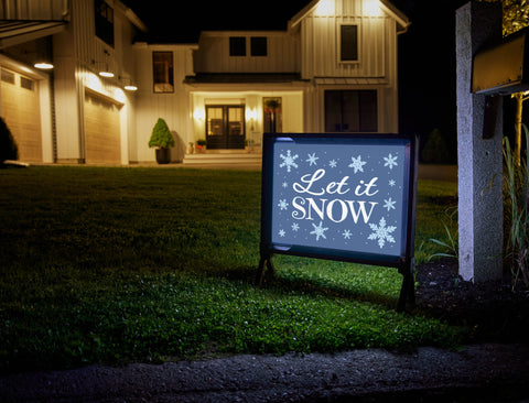 Let It Snow Yardsy Sign