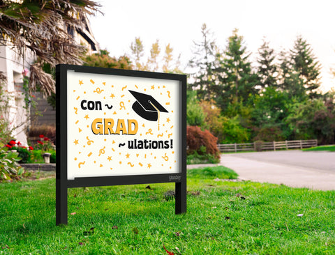 Con-GRAD-Ulations! Yardsy Sign