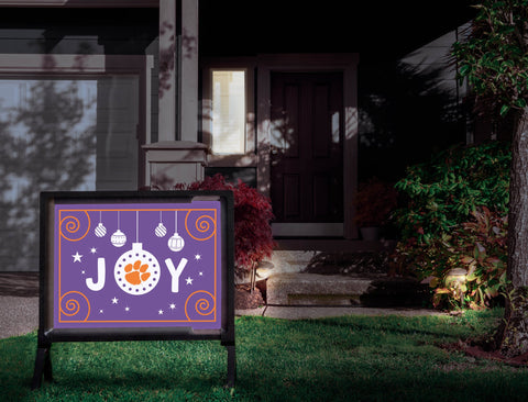 Clemson Christmas Joy Yardsy Sign