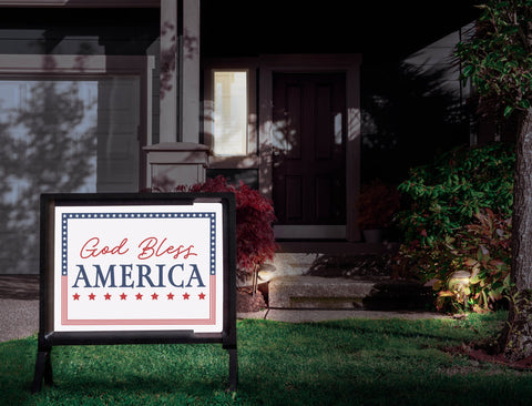 God Bless America Framed Yardsy Sign
