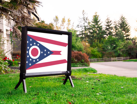 Ohio State Flag Yardsy Sign