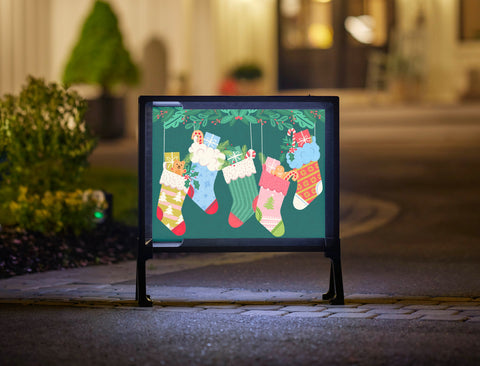 Christmas Stockings Yardsy Sign
