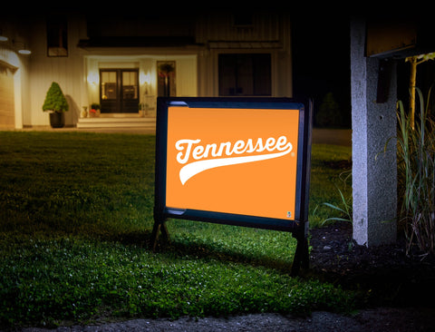 Tennessee Vols Underline Orange Yardsy Sign