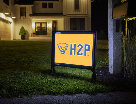 Pittsburgh Panther H2P University Gold Yardsy Sign