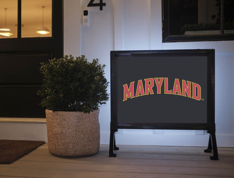 Maryland Wordmark Black Yardsy Sign