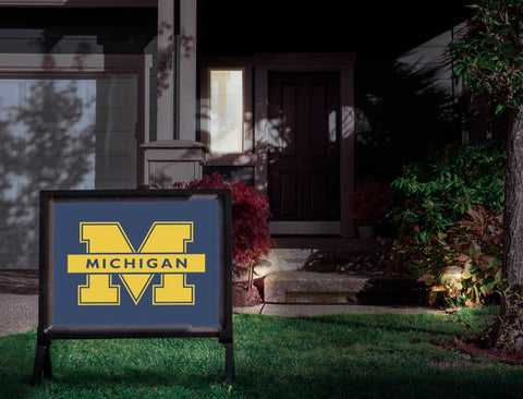 Michigan M Blue Yardsy Sign