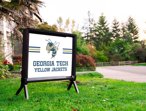 Georgia Tech Yellow Jackets Stripes White Yardsy Sign