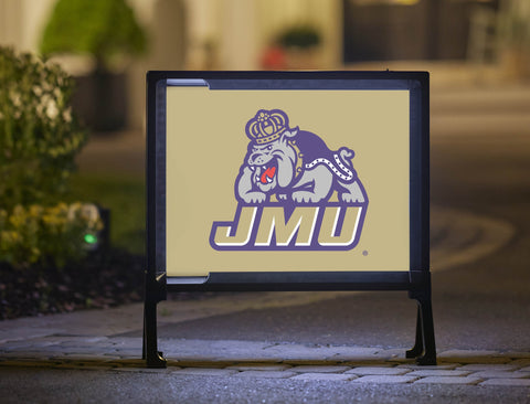 JMU Duke Dog Combo Gold Yardsy Sign