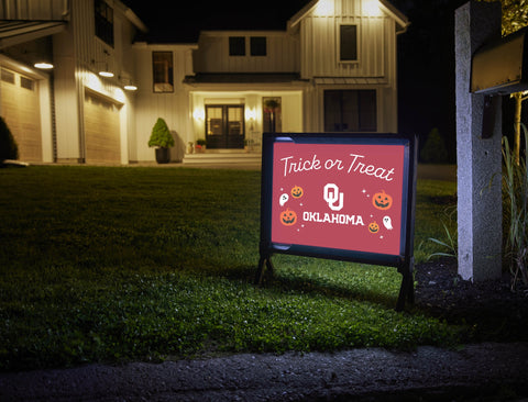 Oklahoma Halloween Trick Or Treat Yardsy Sign