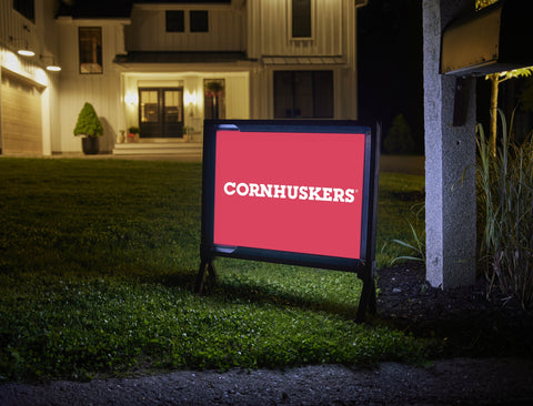 Nebraska Cornhuskers Red Yardsy Sign