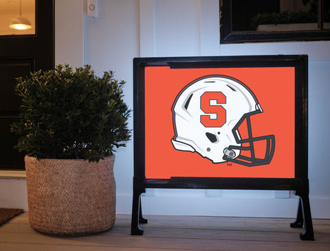 Syracuse Helmet Big Orange Yardsy Sign