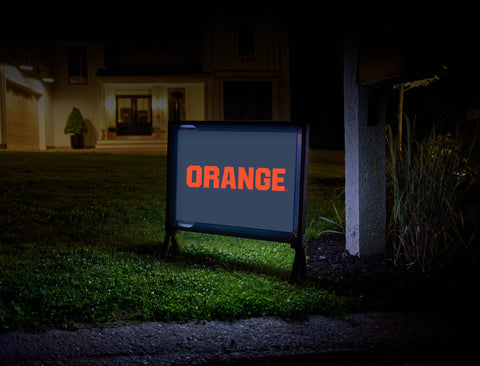 Syracuse University Orange Blue Yardsy Sign